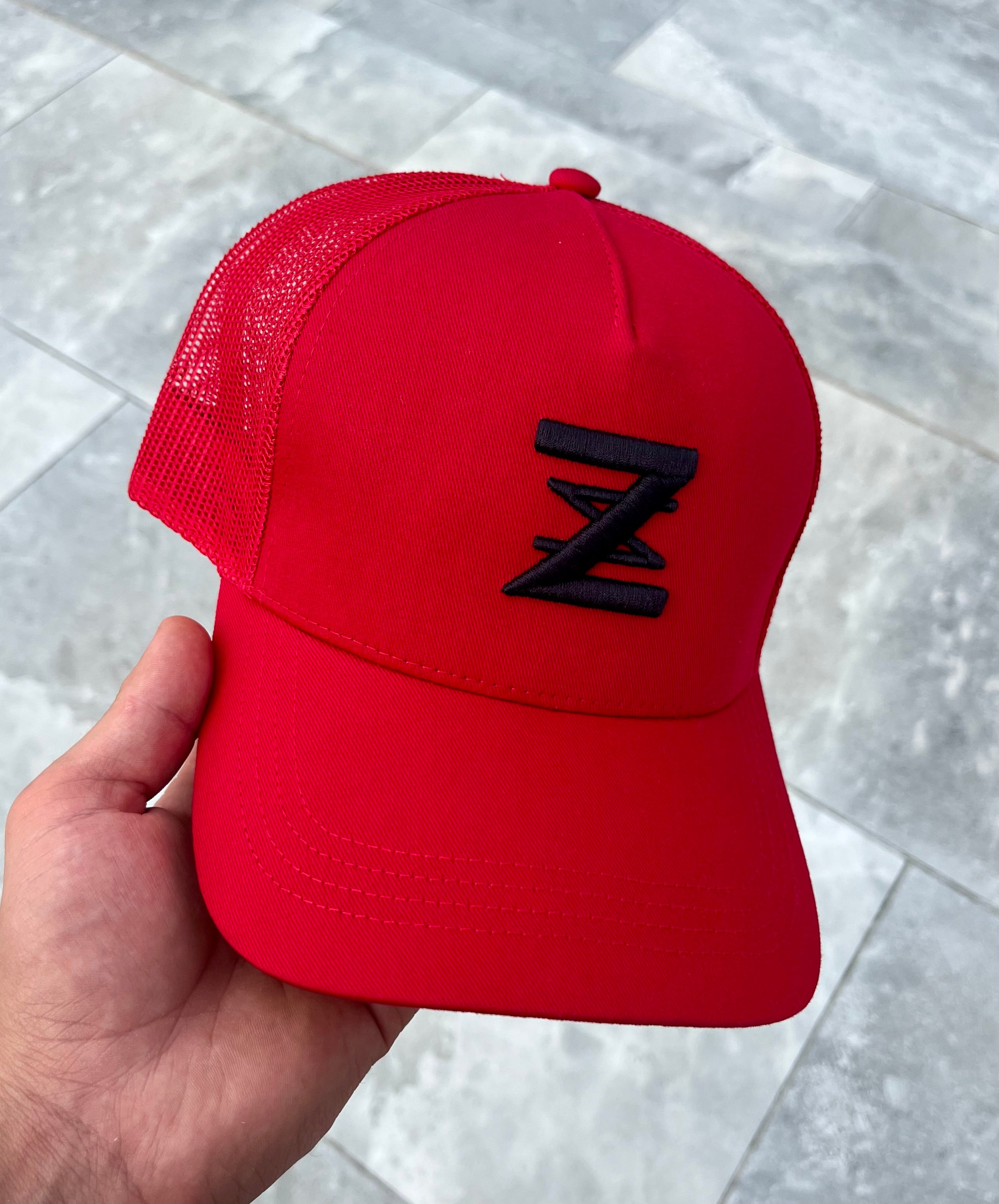 Red & Black logo cap. – zedz.co.uk