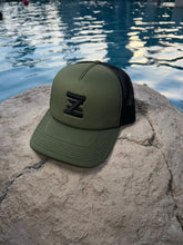 Load image into Gallery viewer, Khaki padded trucker.

